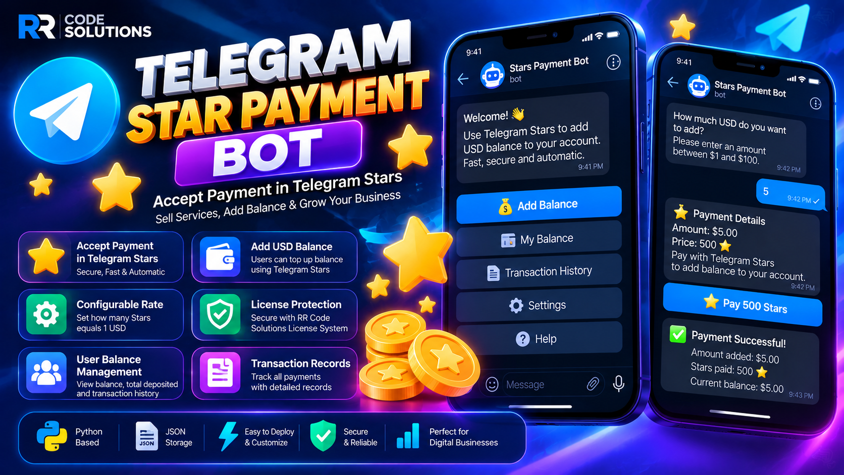 Telegram Star Payment Bot Script